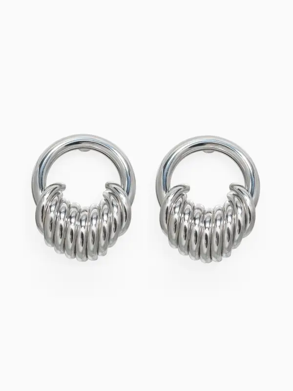 Серьги металл &laquo;Кольца&raquo;, тренд, цвет золото