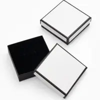 Коробочка подарочная под набор "Стиль", 9*9 см, цвет чёрно-белый