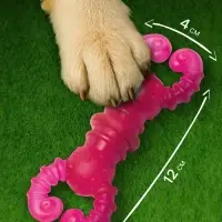 Жевательная игрушка для собак&laquo;Краб&raquo;, прозрачная, 12 см, TPR, розовая