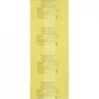 Пакет для мед.отходов кл.Б желтый 600х1000х18мкм, 100л, 100 шт/уп, ПТП Киль