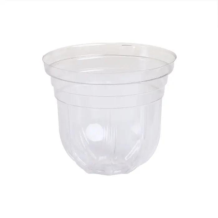 Горшок для рассады, с крышкой, 300 мл, d=9.5 см, h=8 см, мягкий пластик, терракот, Greengo