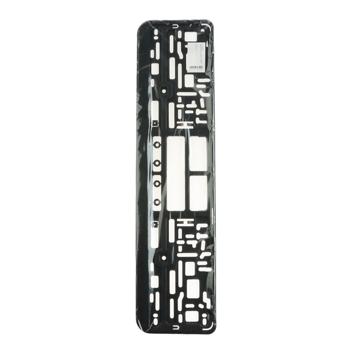 Рамка для автомобильного номера TORSO, с защёлкой, чёрная Рамка для автомобильного номера TORSO, с защёлкой, чёрная