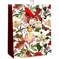 Пакет для подарков PREMIUM FLORA.ПИОНЫ, L, 26 x 32.4 x 13 см, 2-852/05