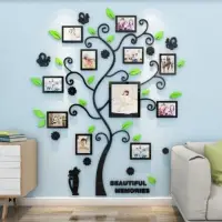 Наклейка интерьерная с фоторамками TAKE IT EASY, декор настенный, панно на стену 190&times;156 см