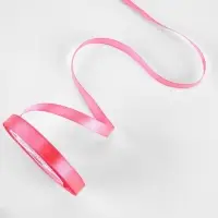 Лента атласная, 10 мм, 23&plusmn;1 м, насыщенно-розовая №05