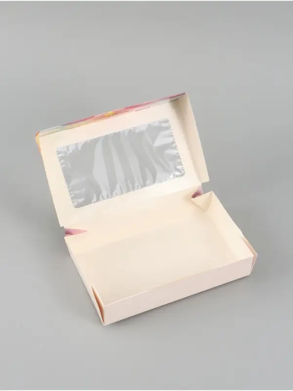 Коробка подарочная складная &laquo;Радуга&raquo;, 20&times;12&times;4 см, с окном