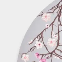 Салфетка сервировочная на стол круглая &laquo;Сакура&raquo;, d=36 см