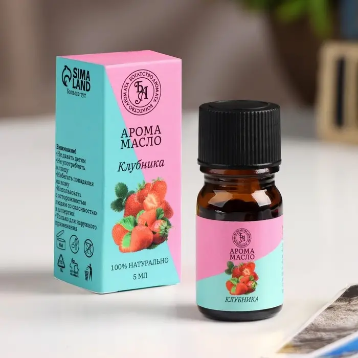 Эфирное масло  Эфирное масло "Клубника", 5 мл, "Богатство Аромата"