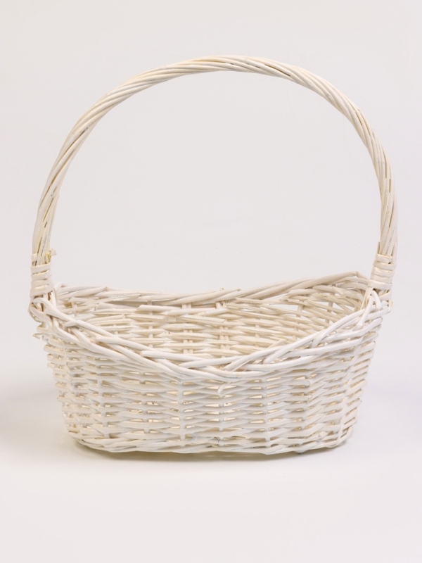 Набор 4 шт корзин плетеных 49х37х18 43х32х16 37х26х15 31х20х13 см ПЛЕТ ручка h=_ см серый