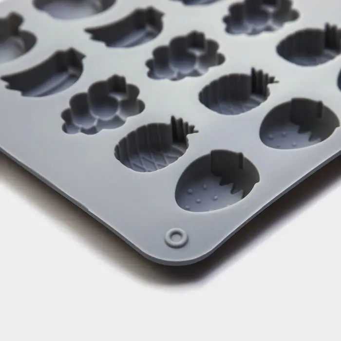 Форма для мармелада Доляна «Фрукты», силикон, 21,3×14,4×1,5 см, 25 ячеек (3×2 см), цвет серый Форма для мармелада Доляна «Фрукты», силикон, 21,3×14,4×1,5 см, 25 ячеек (3×2 см), цвет серый