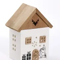Фигурка керамическая с подсветкой &laquo;Дом с Дедом Морозом&raquo; 11.6&times;7.5&times;15 см
