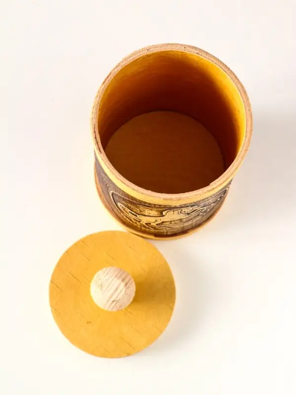 Туес Туес "Конь вороной" d8, высота с хватком 15,5см, береста