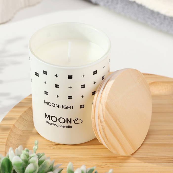 Свеча ароматическая в стакане  Свеча ароматическая в стакане "Moon", красота, малая