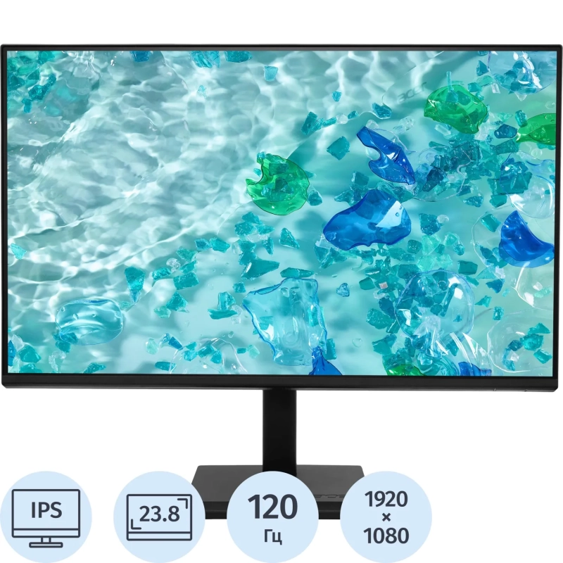 Монитор Acer 23.8 V247YGbmipx 4ms 120Hz VGA HDMI DP 250cd SPK UM.QV7CD.G09