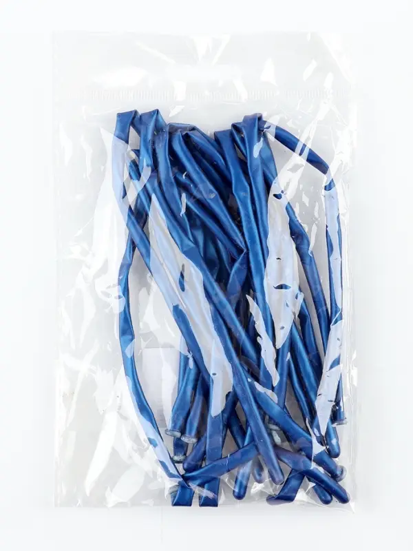 Воздушные шары для моделирования 125 см, d=2.5 см, 10 шт., синие Воздушные шары для моделирования 125 см, d=2.5 см, 10 шт., синие