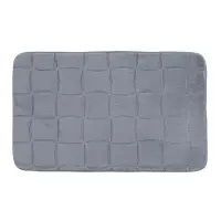 Коврик для ванной тм VETTA Рикард, вельвет, губка 0,8 см, полиэстер, 50х80 см, графит