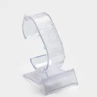 Подставка под часы, ребристая поверхность, 4.5&times;6&times;9 см, прозрачная