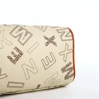 Сумка женская кросс-боди на молнии, 22&times;11&times;15 см, с принтом, бежевая