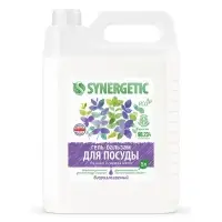 Средство для мытья посуды Synergetic &laquo;Базилик и свежая мята&raquo;, биоразлагаемое, гель-бальзам, 5 л