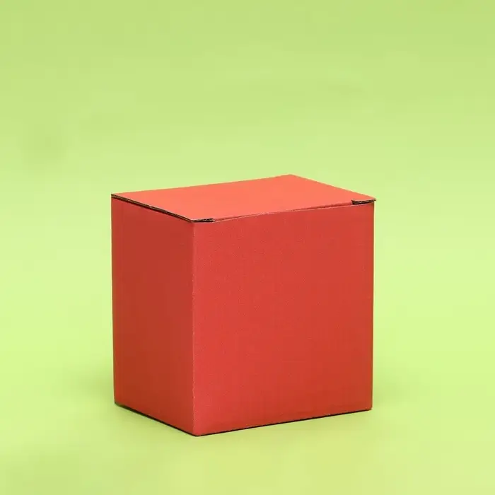 Коробка под кружку, без окна, красная 12×9.5×12 см Коробка под кружку, без окна, красная 12×9.5×12 см