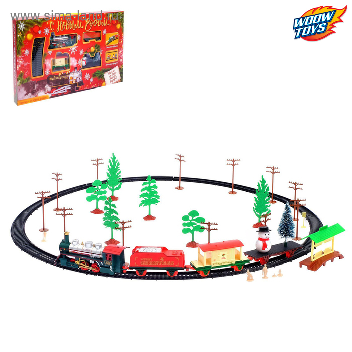 Железная дорога «С Новым Годом», работает от батареек Железная дорога «С Новым Годом», работает от батареек