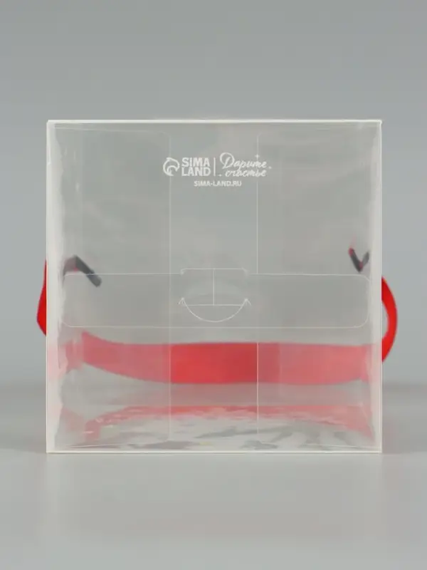 Коробка подарочная, складная из PVC &laquo;С Новым годом&raquo;, 12&times;15&times;12 см