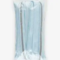 Молния &laquo;Спираль&raquo;, №5, разъёмная, со светоотражающей полосой, замок автомат, 80 см, голубая