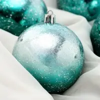 Ёлочные игрушки &laquo;Джейн космос&raquo;, шары новогодние, d=8 см, 4 шт., изумрудный