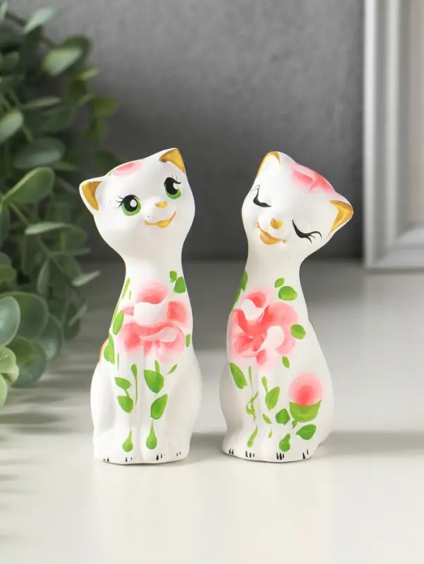 Фигурка керамика &laquo;Love коты&raquo;, 11 см, МИКС