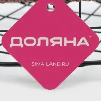 Корзинка универсальная Доляна, 17.5&times;20&times;7.5 см, чёрная