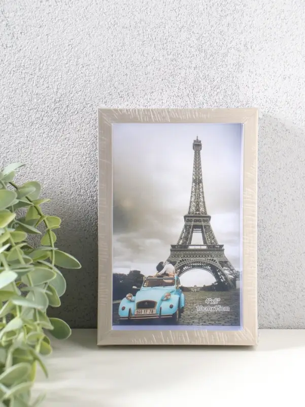 Фоторамка пластик 10х15 см "Ламберто" серебро с белым 16х11х3,5 см