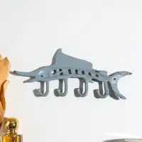 Крючки настенные &laquo;Осётр&raquo;, ключница декоративная, чугун, 25.5&times;11&times;1.5 см