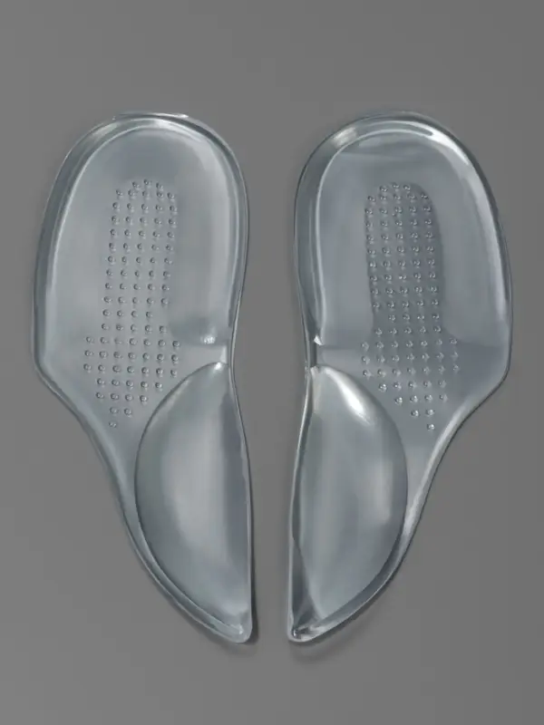 Подпяточники для обуви, с супинатором, на клеевой основе, силиконовые, 15.5&times;5.5 см, пара, прозрачные