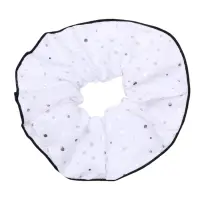 Резинка для волос "Орбита гранд" блеск, 14 см, белый