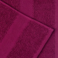 Набор полотенец махровых бордюр 440 г/м2, 40х70 винный, 10шт
