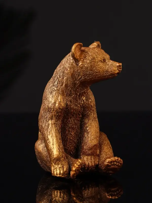 Фигура  Фигура "Медведь сидит", 9х6 см, бронза