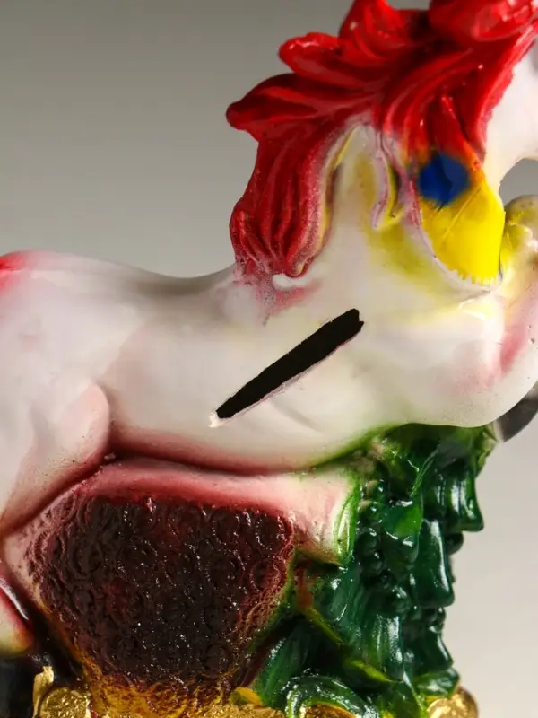 Копилка Копилка "Лошадь с ёлкой" 13х13х6,5 см, белый