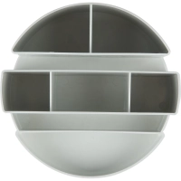 Подставка-органайзер д/канцеляр. мелочей Attache 8 отделений office серый