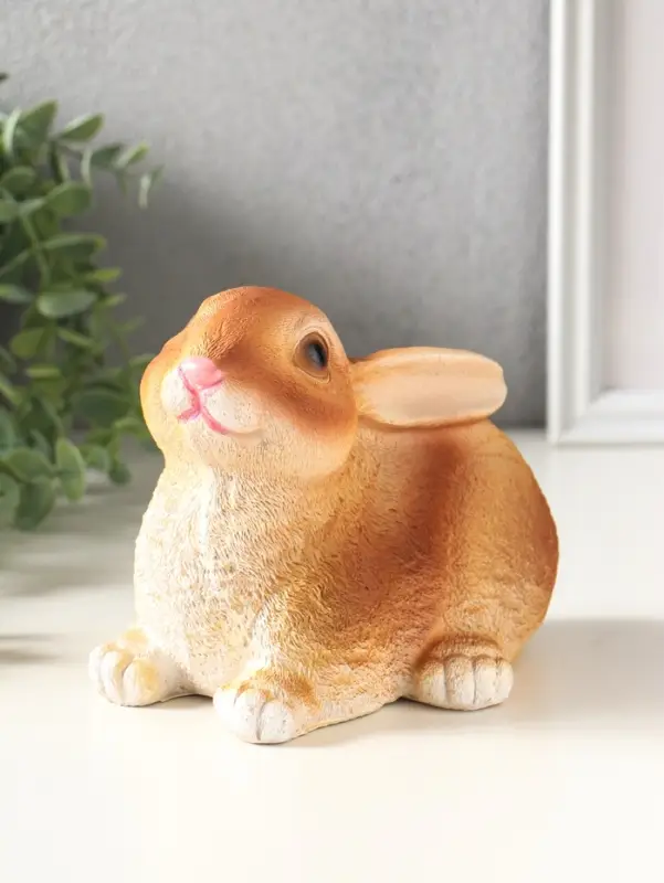 Копилка для денег &laquo;Кролик&raquo;, 13&times;12&times;18 см, коричневый