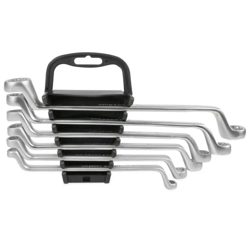 Набор ключей гаечных накидных изогнутых на держателе (8-19 мм) (6 предметов) AVS K2N6P