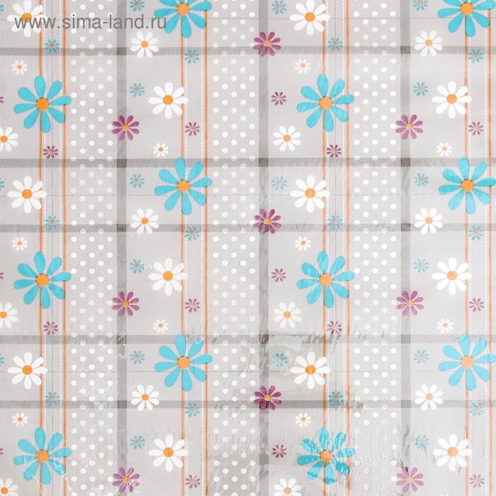 Клеёнка ПВХ «Ромашки», рулон 30 метров, ширина 137 см, толщина 0,08 мм Клеёнка ПВХ «Ромашки», рулон 30 метров, ширина 137 см, толщина 0,08 мм
