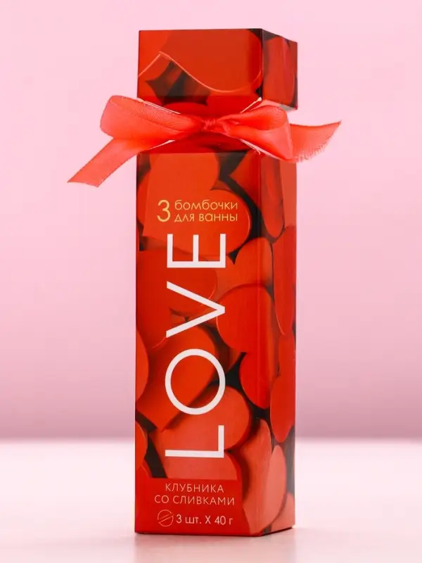 Бомбочки для ванны Love, 3&times;40 г, Чистое счастье