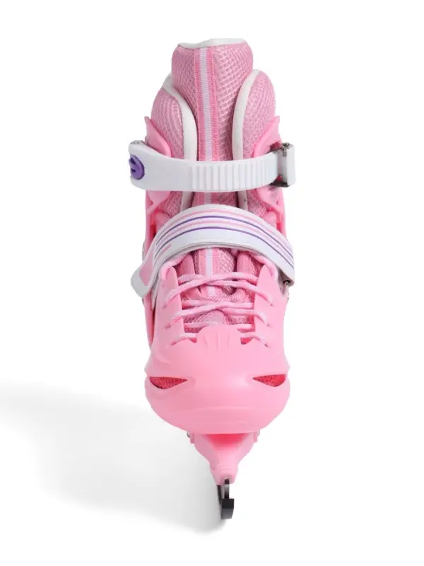 Коньки детские раздвижные BlackAqua, р. 30-33, для фитнеса, розовые Коньки детские раздвижные BlackAqua, р. 30-33, для фитнеса, розовые