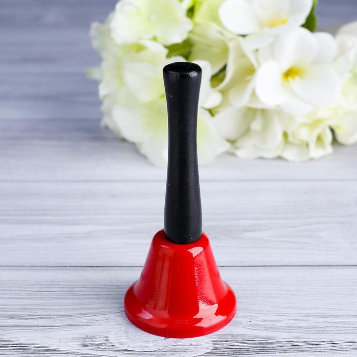 Колокольчик металлический, звонок настольный  Колокольчик металлический, звонок настольный "Funk", 12.5 х 5 см,  микс