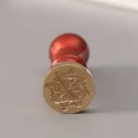 Печать для сургуча с пластиковой ручкой &laquo;Буква Z на вензеле&raquo;, 2.5&times;2.5&times;6.3 см