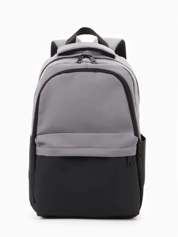Рюкзак городской, 2 отделения, 3 кармана, водонепроницаемое дно, 27&times;14&times;39 см, серый