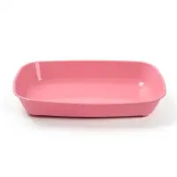 Туалет округлый, 33.5&times;25&times;6 см, без сетки, розовый