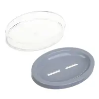 VETTA Мыльница, акрил, 13x9x3 см, серый