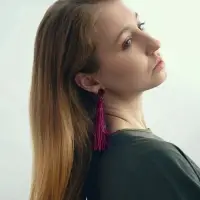 Серьги &laquo;Кисти&raquo; гармония, фиолетовые, L кисти 8.5 см