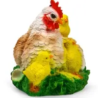 Садовая фигура из полистоуна &laquo;Курица Наседка&raquo;, 27&times;20&times;22 см